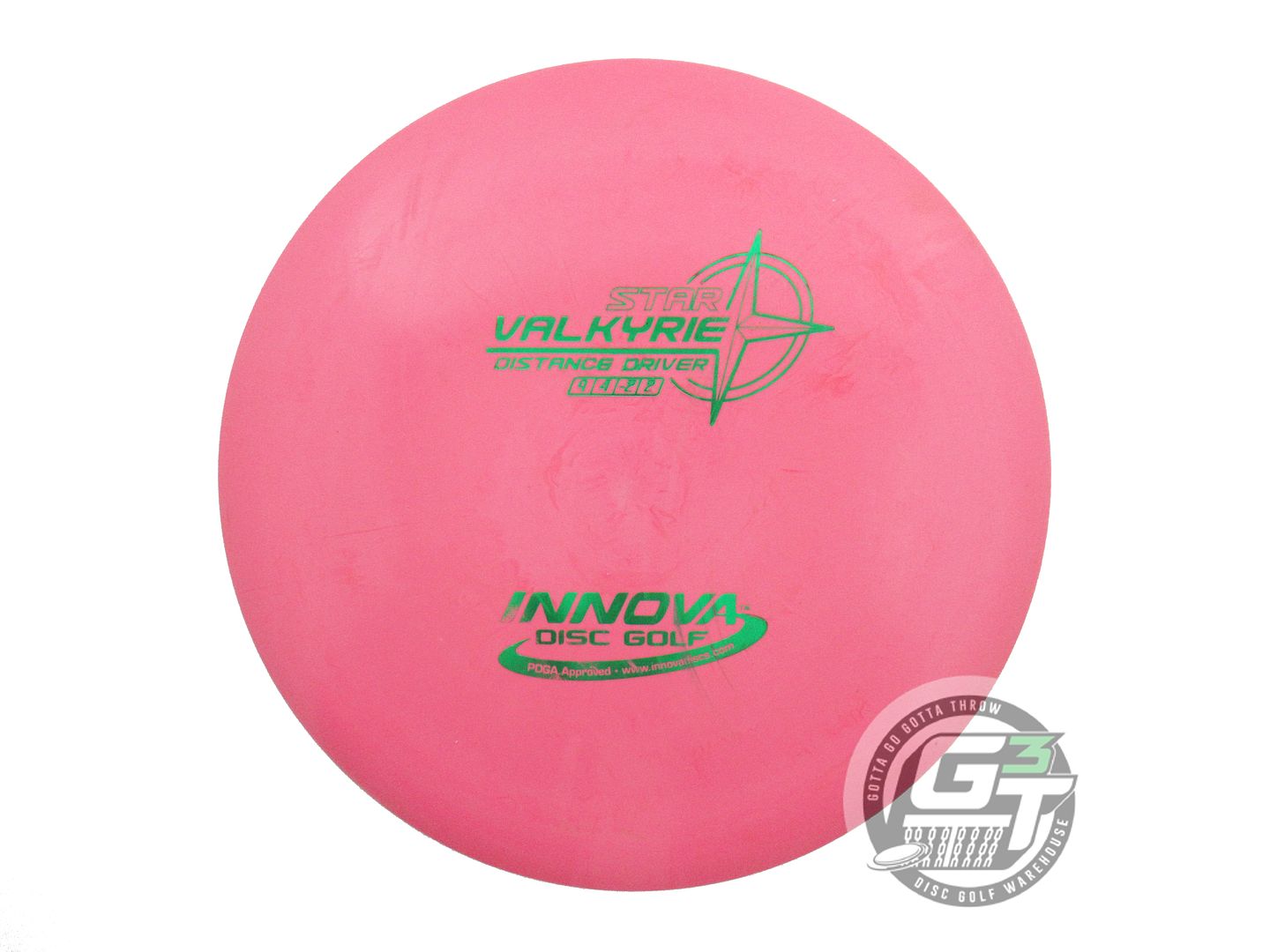 USED Innova Star Valkyrie 163g Pink Green Foil Distance Driver Golf Disc
