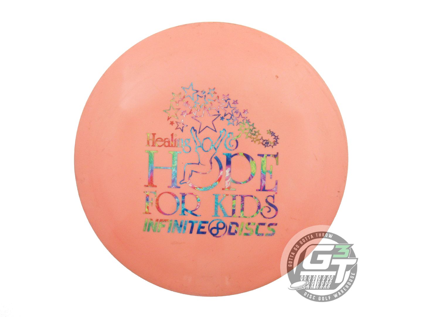 USED Dynamic Discs Fuzion Maverick 176g Peach Fireworks Foil Driver Disc