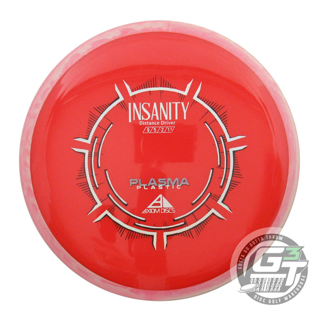 USED Axiom Discs Plasma Insanity 174g Red Pink Rim Distance Driver Golf Disc