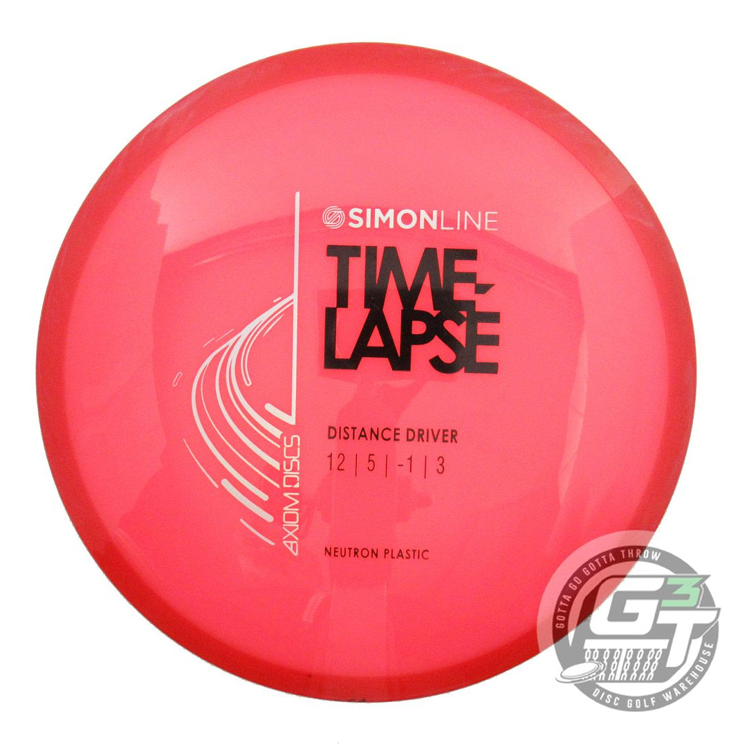 USED Axiom Discs Neutron Time Lapse 173g Pink Red Rim Driver Golf Disc