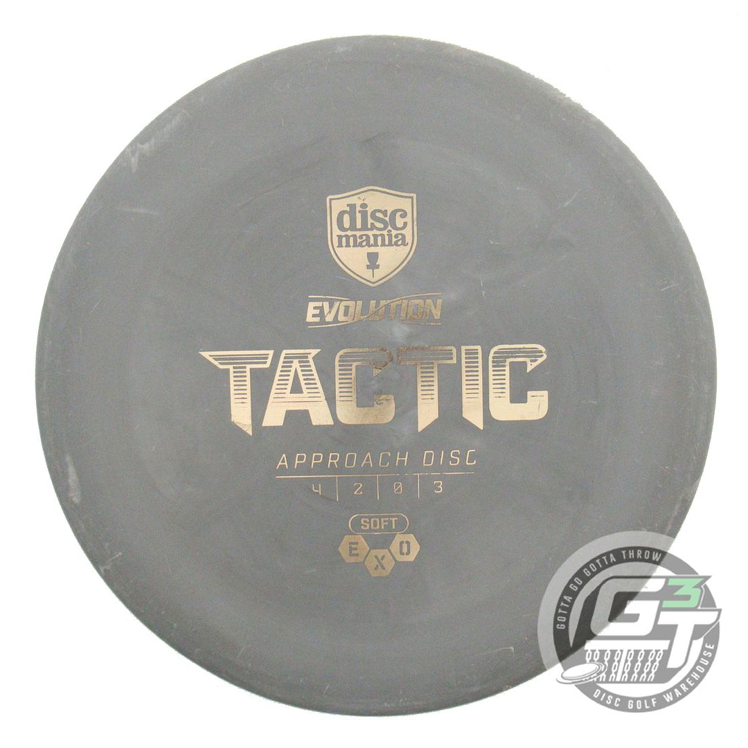 USED DiscMania EXO Soft Tactic 176g Gray Silver Foil Putter Golf Disc