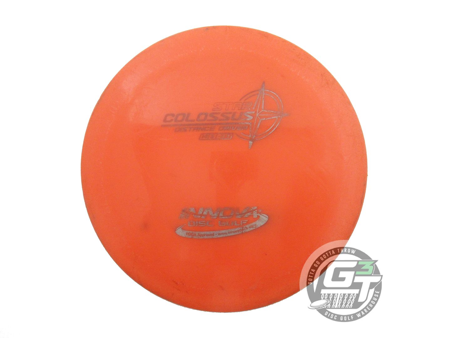 USED Innova Star Colossus 175g Orange Silver Stamp Distance Driver Golf Disc