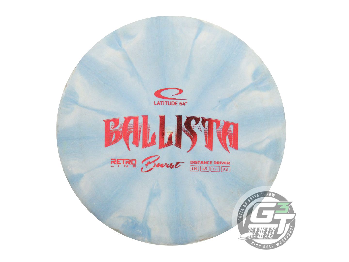 USED Latitude 64 Retro Burst Ballista 174g Blue Red Foil Distance Driver Disc