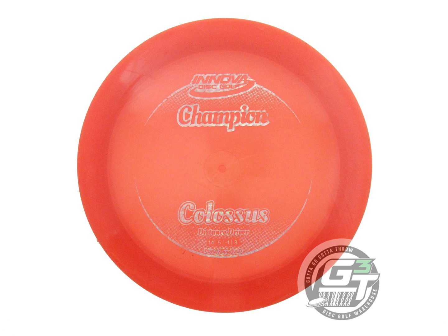 USED Innova Champion Colossus 173g Red Silver Prism Foil Distance Driver Disc
