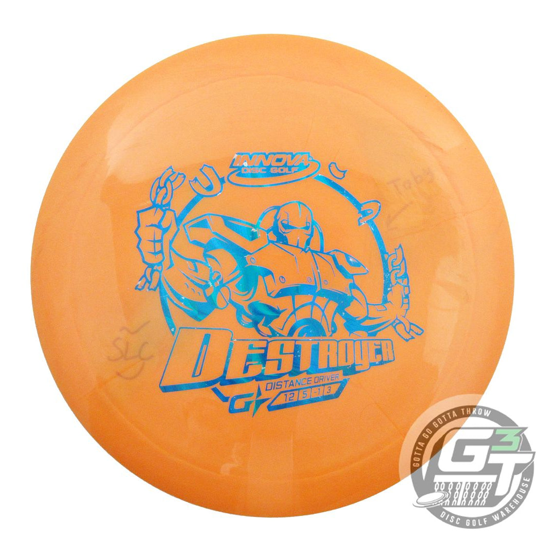USED Innova GStar Destroyer 175g Orange Blue Foil Distance Driver Golf Disc