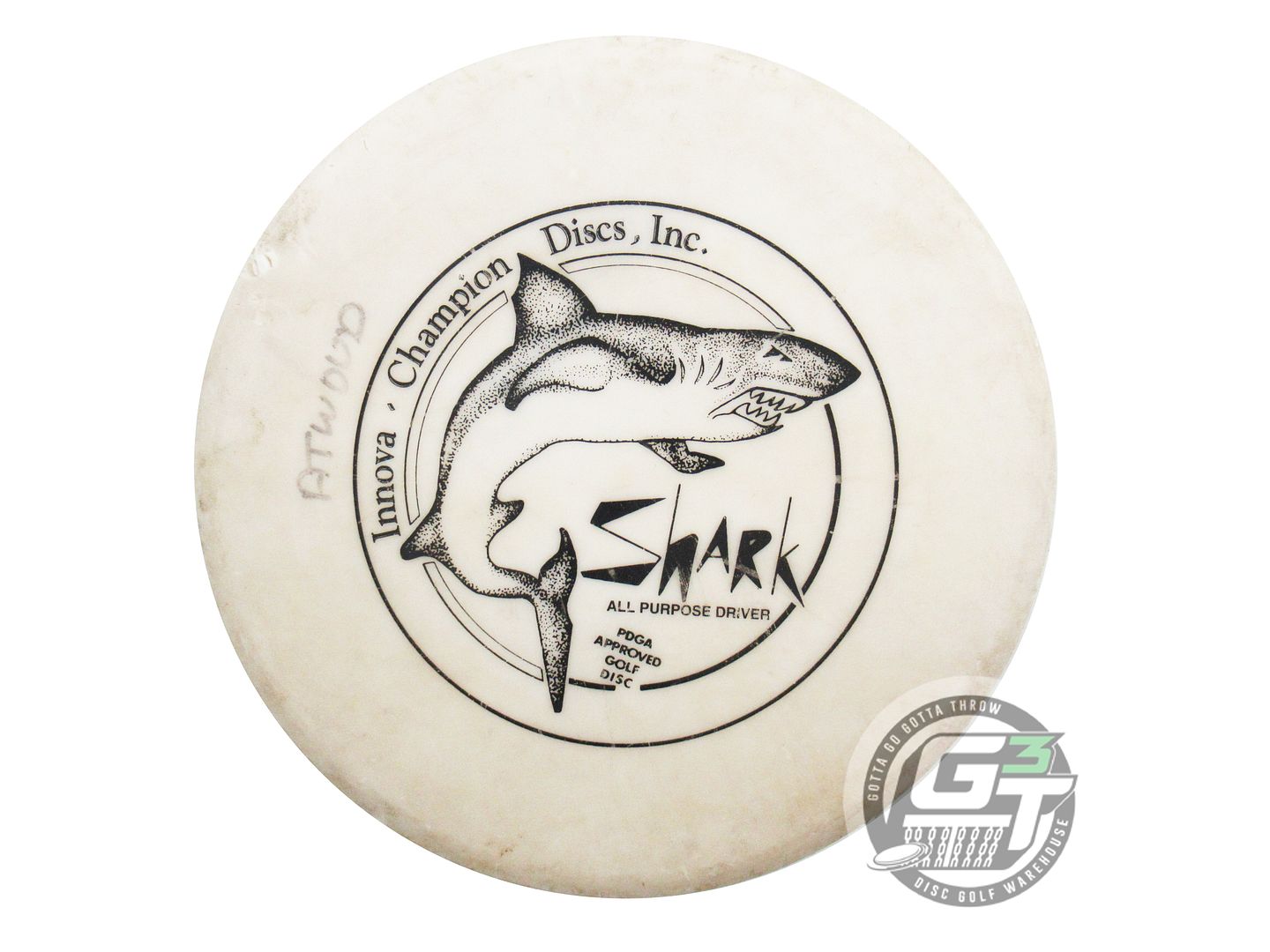USED Innova DX Shark 178g White Black Stamp PFN Midrange Golf Disc