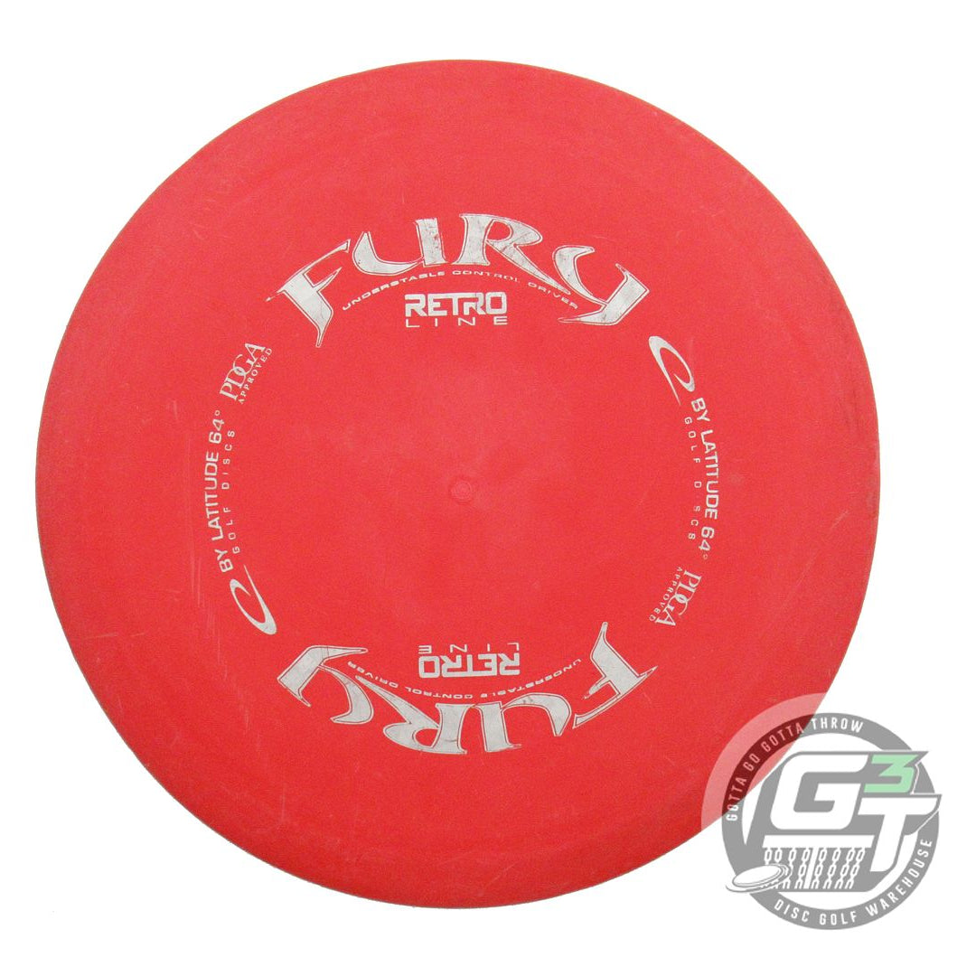 USED Latitude 64 Retro Fury 170g Red Silver Shatter Fairway Driver Golf Disc
