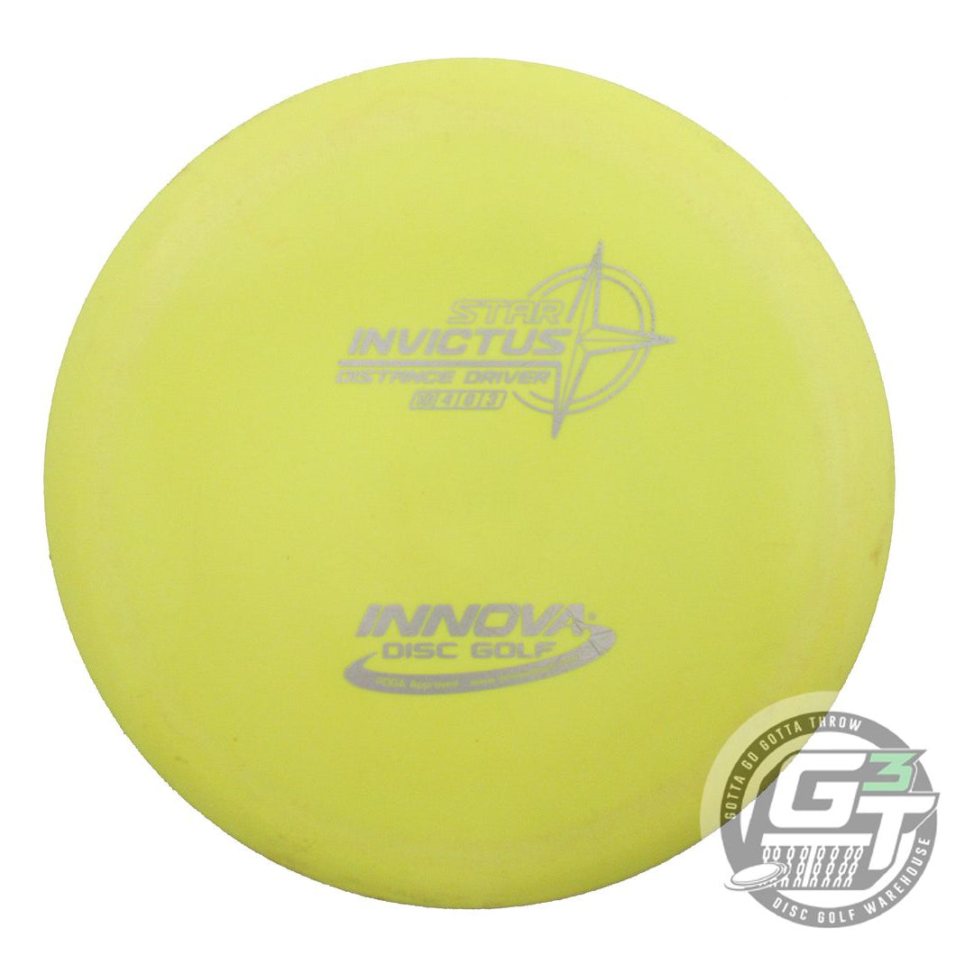 USED Innova Star Invictus 167g Yellow Silver Foil Distance Driver Golf Disc