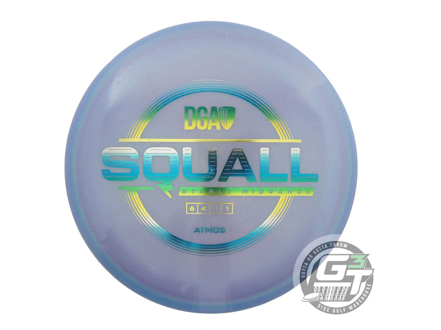 USED DGA Atmos Squall 177g Lilac Sunrise Foil Midrange Golf Disc