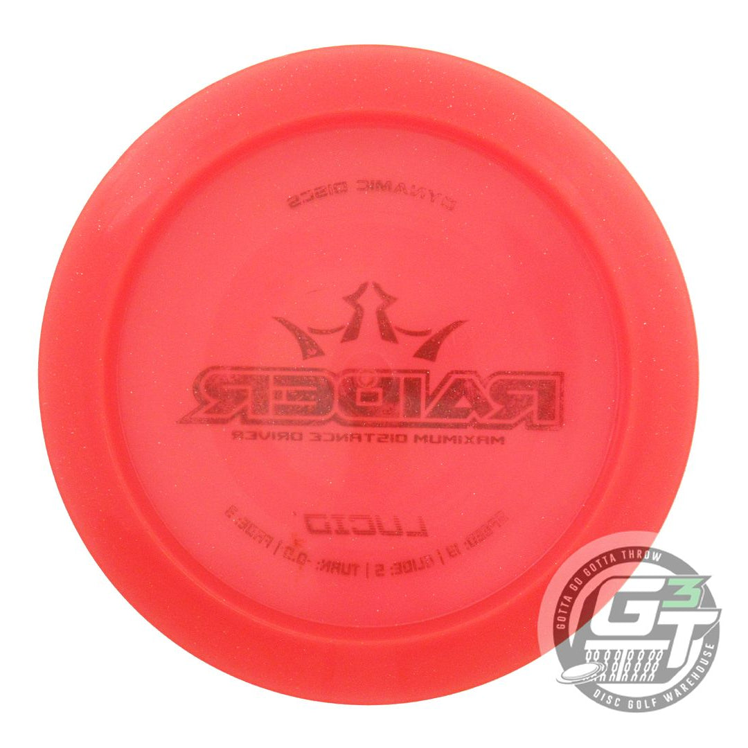 USED Dynamic Discs Lucid Raider 173g Red Black Stamp Distance Driver Golf Disc
