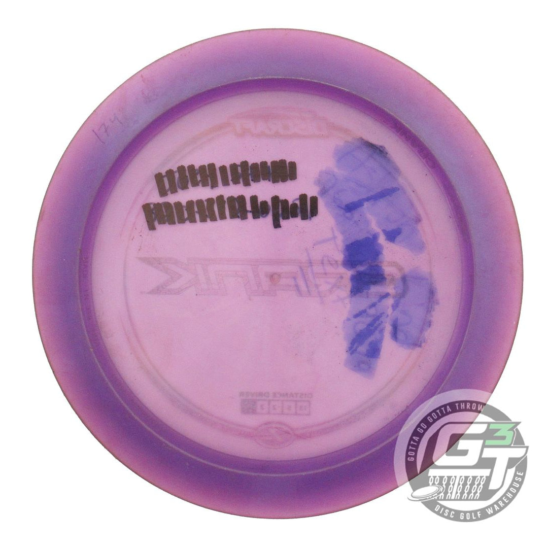 USED Discraft Z Crank 174g Purple Rainbow Laser Foil Distance Driver Golf Disc
