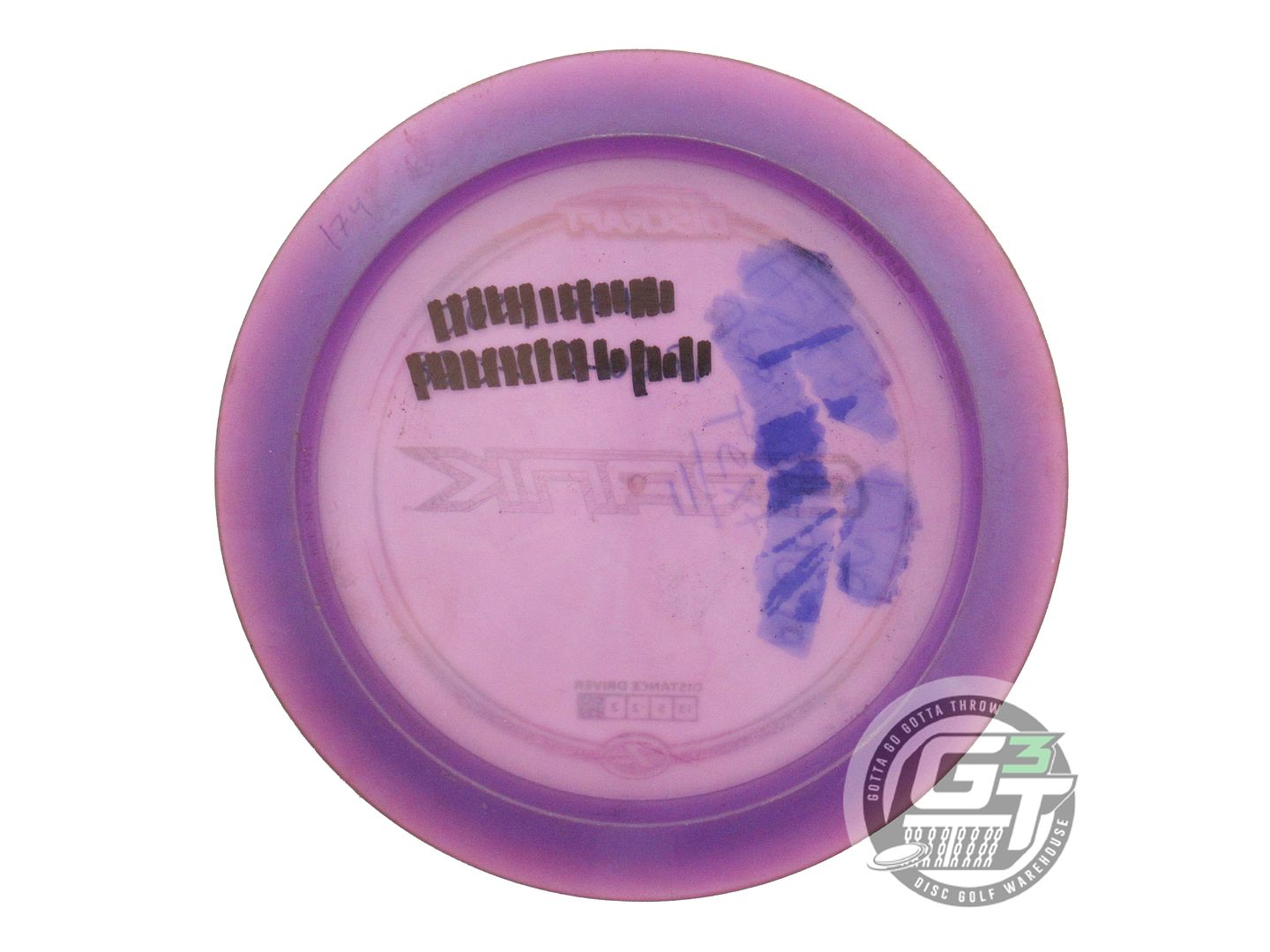 USED Discraft Z Crank 174g Purple Rainbow Laser Foil Distance Driver Golf Disc
