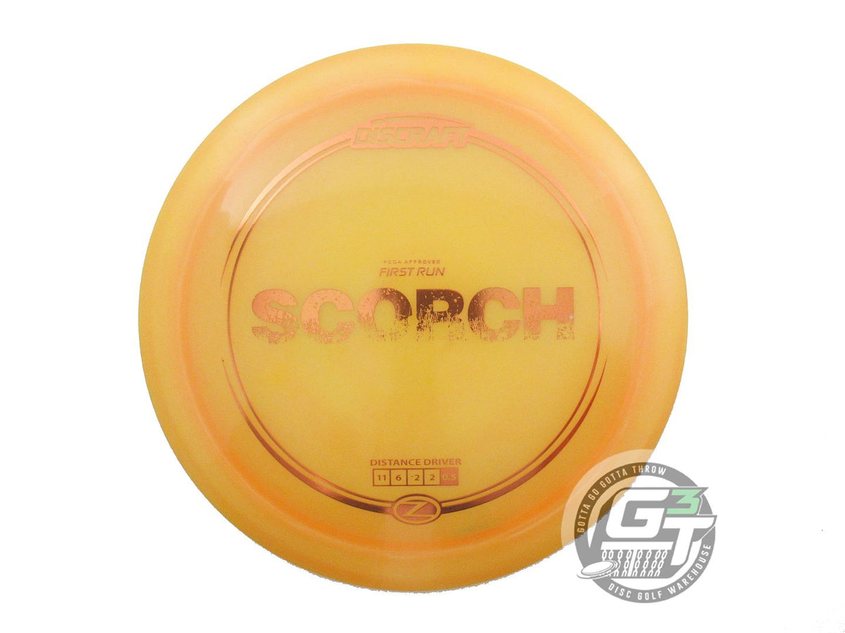 USED Discraft FIRST RUN Z Scorch 175g Orange Copper Foil Distance Driver Disc