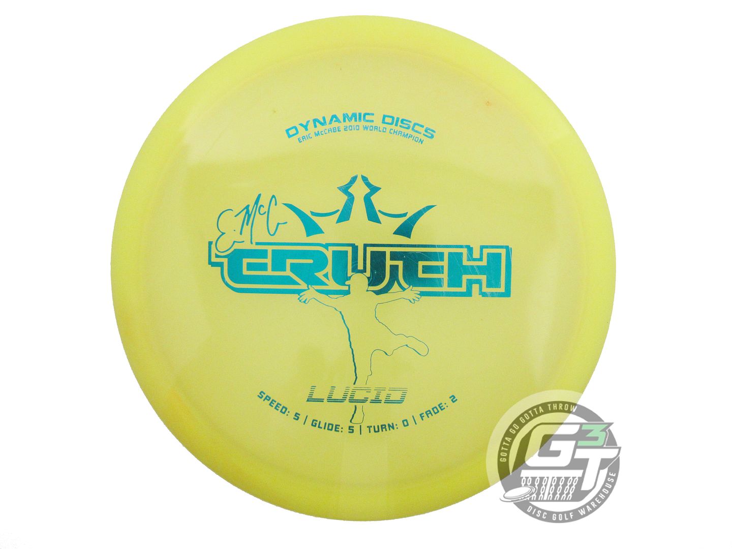 USED Dynamic Discs Lucid EMAC Truth 174g Yellow Teal Foil Midrange Golf Disc