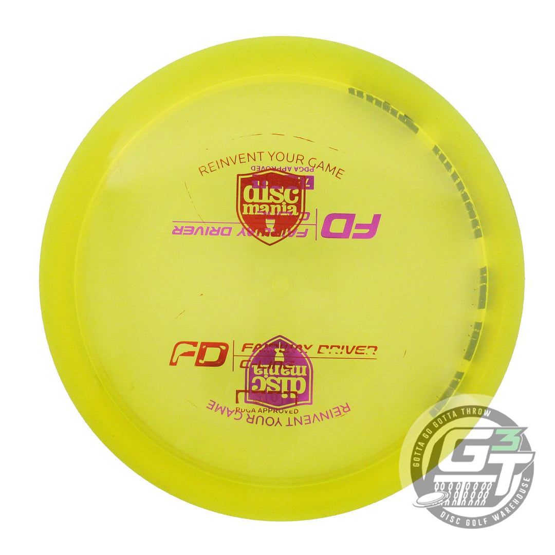 USED DiscMania X-OUT C-Line FD 168g Yellow Fairway Driver Golf Disc