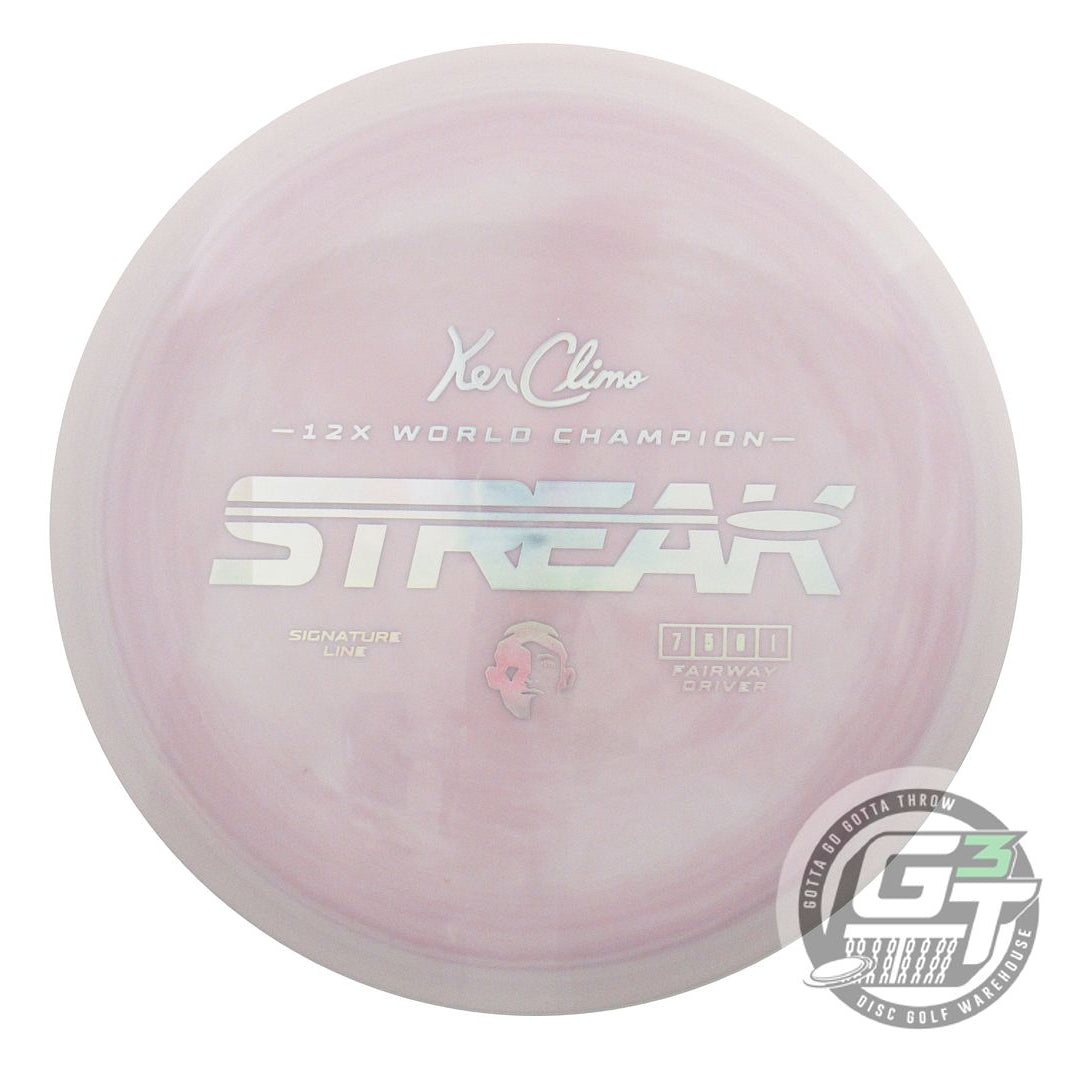 USED Climo Signature Line Streak 164g Lilac Silver Holo Foil Fairway Driver Disc