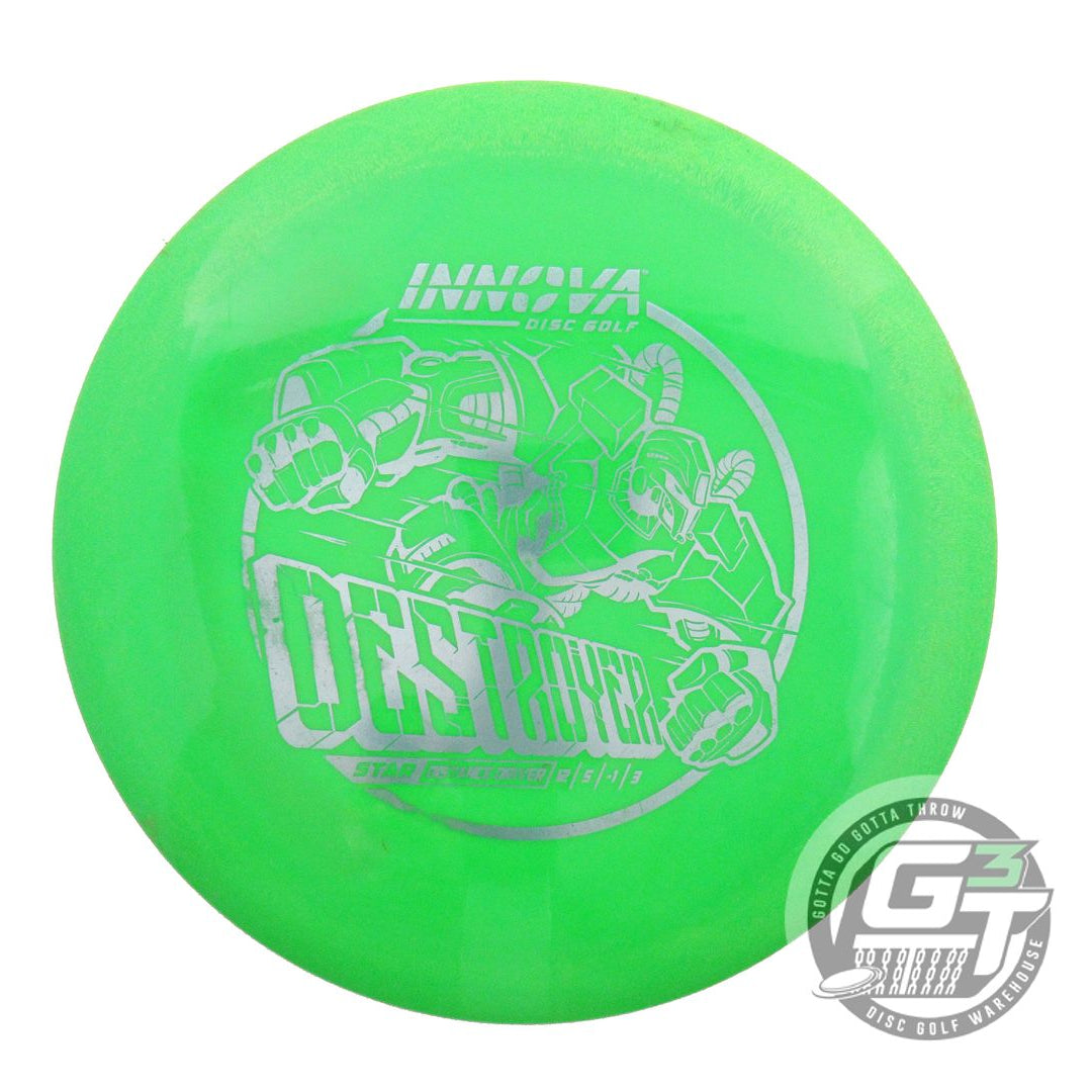 USED Innova Star Destroyer 168g Green Silver Foil Distance Driver Golf Disc