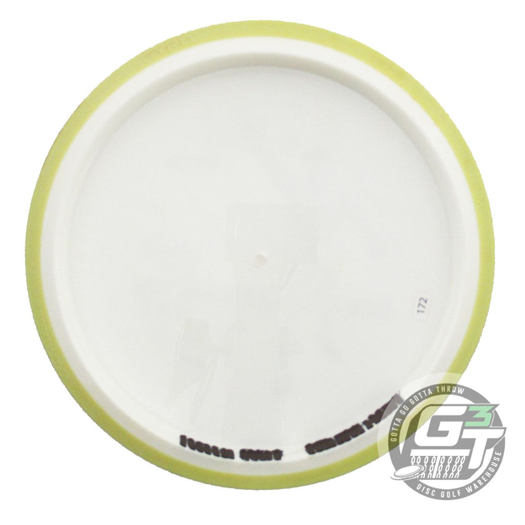 USED Axiom Discs Neutron Rhythm 172g White Lime Rim Distance Driver Disc