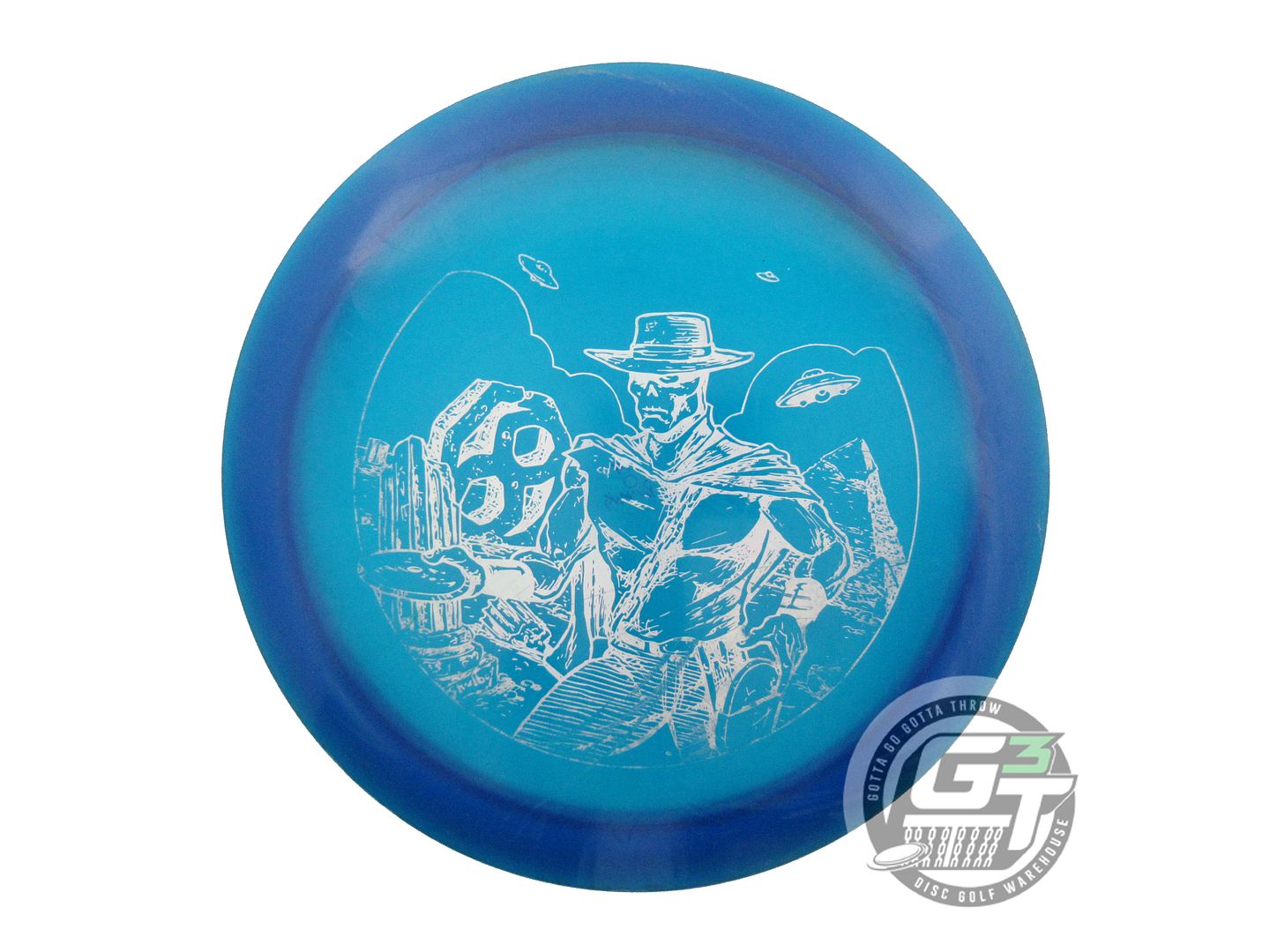 USED Legacy Discs SKULBOY Pinnacle Mongoose 174g Blue Silver Holo Driver Disc