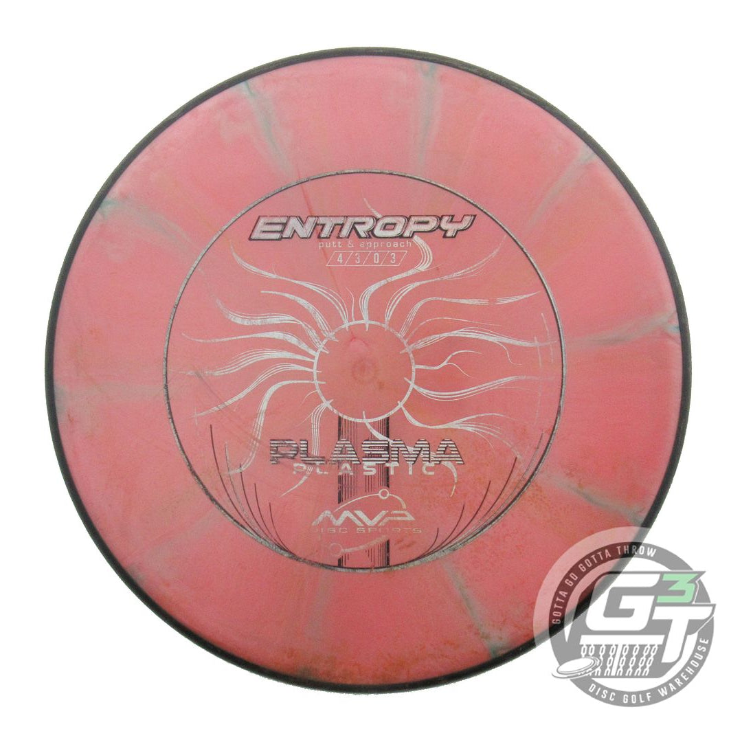 USED MVP Disc Sports Plasma Entropy 175g Pink-Green Putter Golf Disc