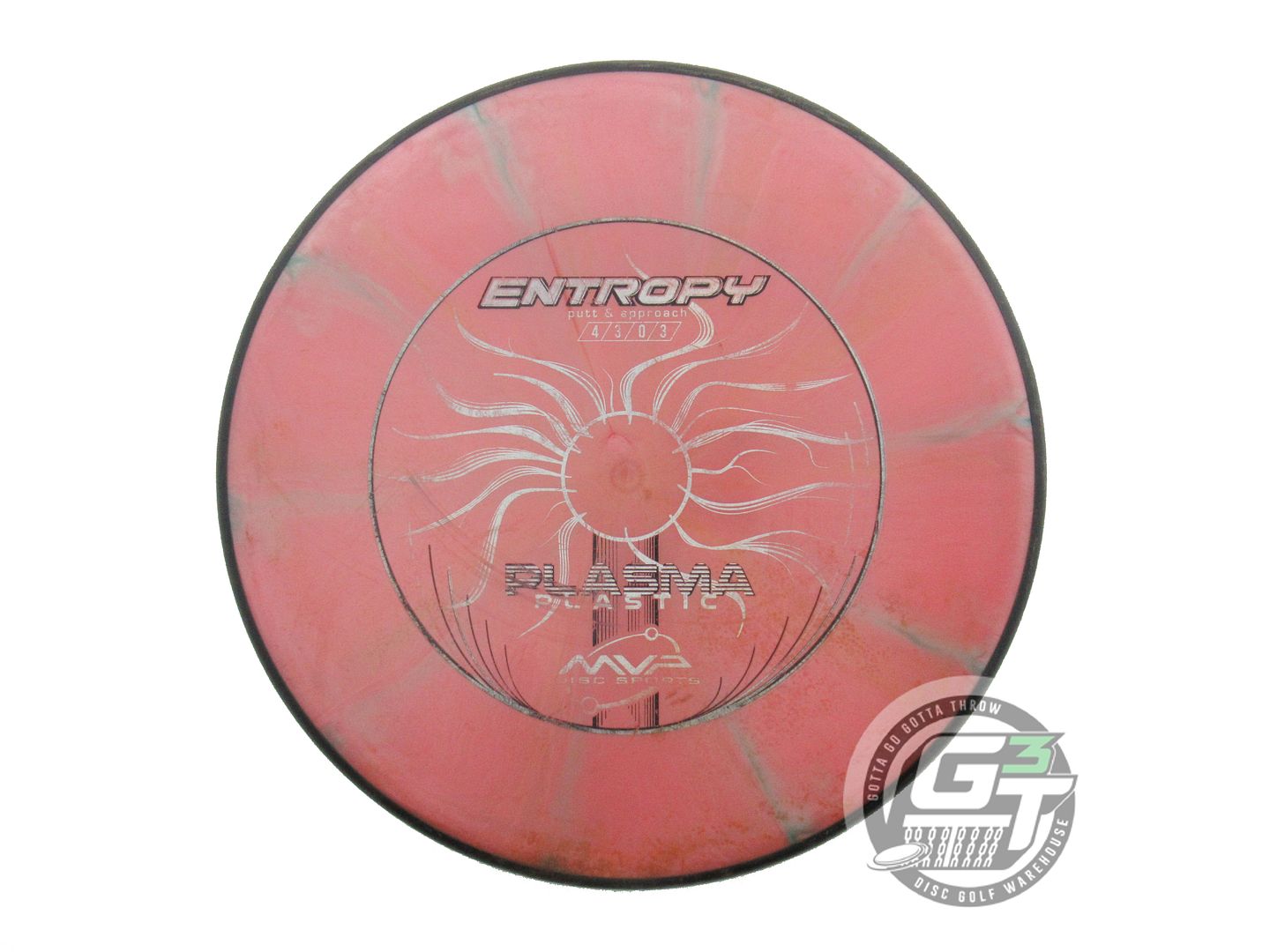 USED MVP Disc Sports Plasma Entropy 175g Pink-Green Putter Golf Disc