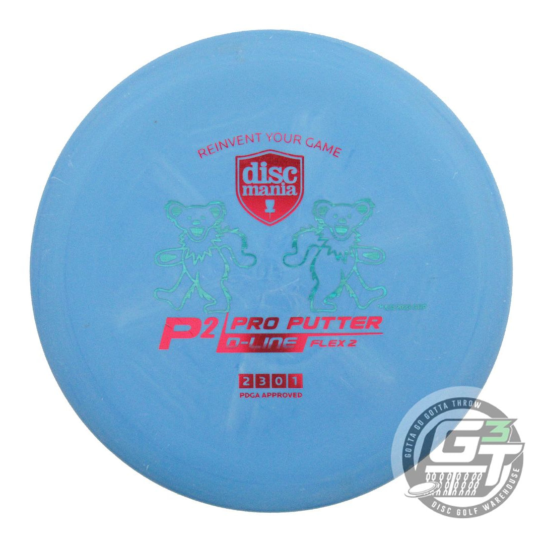 USED DiscMania D-Line Flex 2 P2 173g Blue Red Foil A Putter Golf Disc