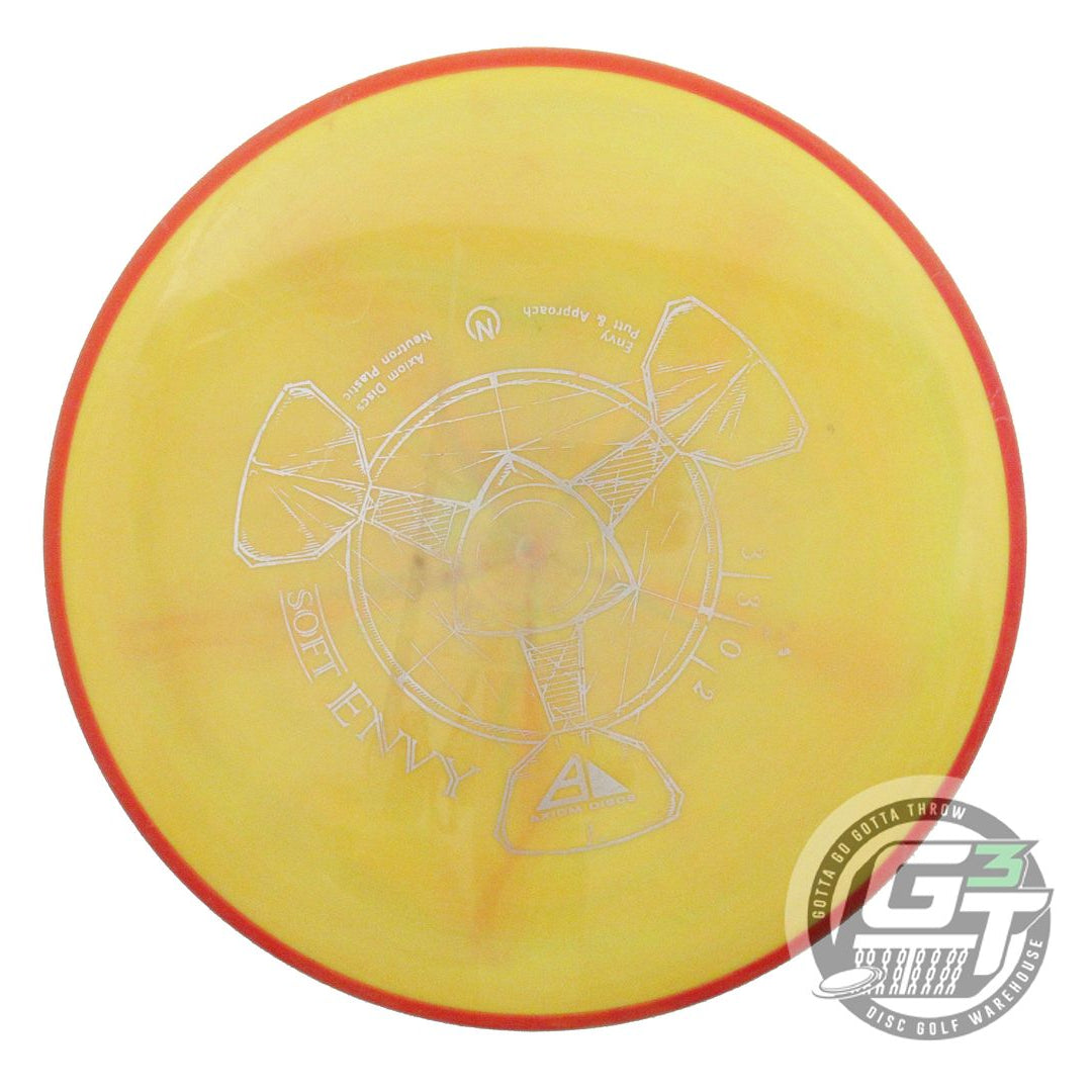 USED Axiom Discs Neutron Soft Envy 174g Yellow Red Rim Putter Golf Disc