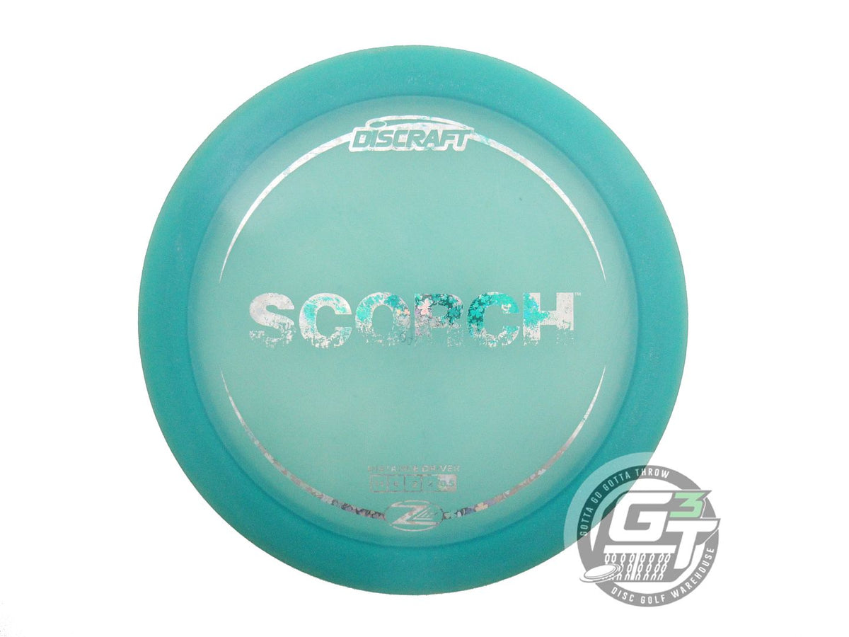 USED Discraft Z Lite Scorch 160g Teal Shamrock Foil Distance Driver Disc