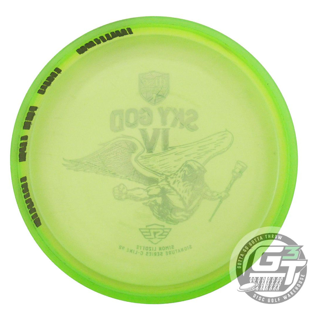 USED DiscMania SKY GOD 4 C-Line P2 175g Lime Aqua Foil Putter Golf Disc