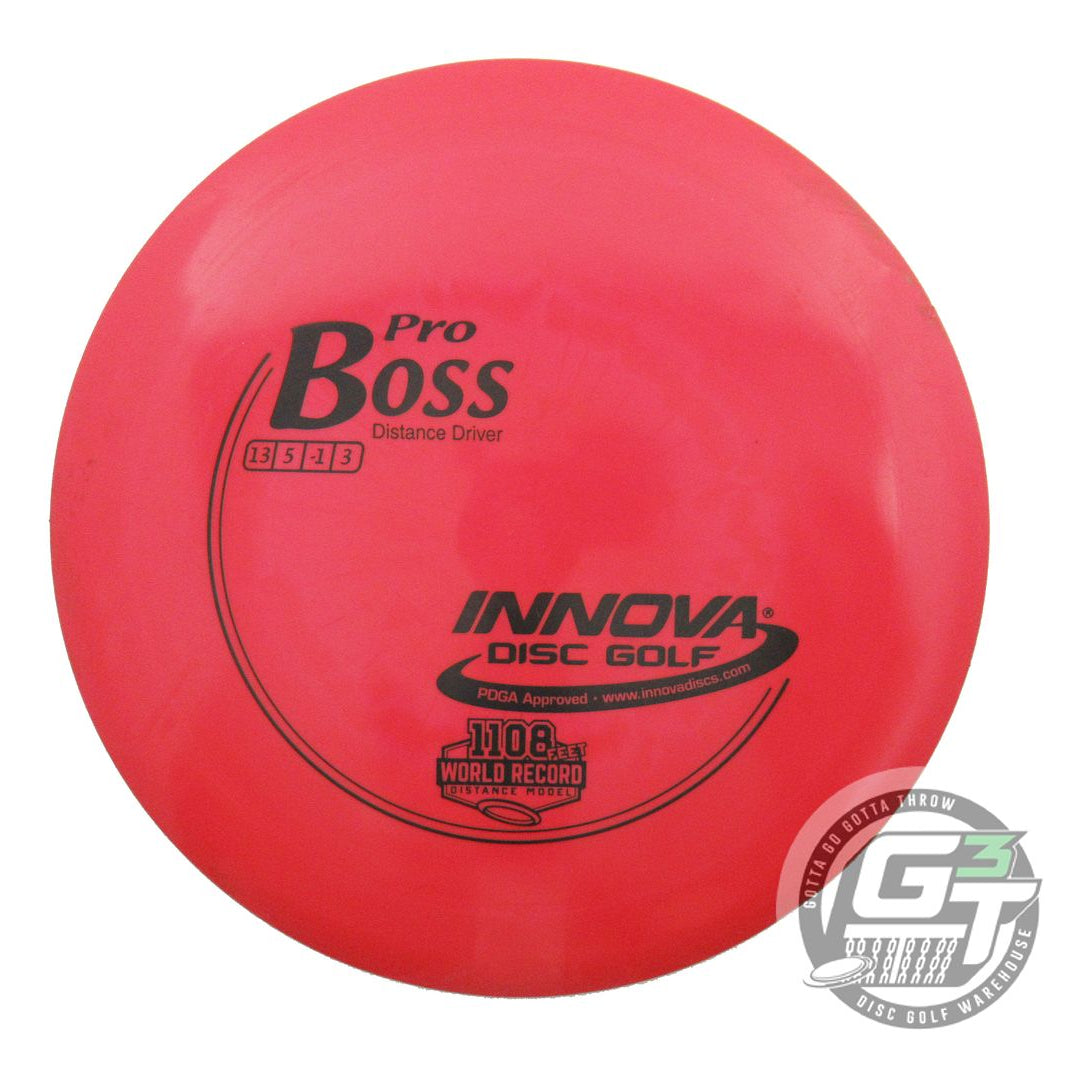 USED Innova Pro Boss 170g Red Black Stamp Distance Driver Golf Disc