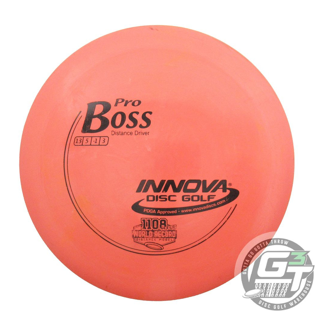 USED Innova Pro Boss 174g Salmon Black Stamp Distance Driver Golf Disc