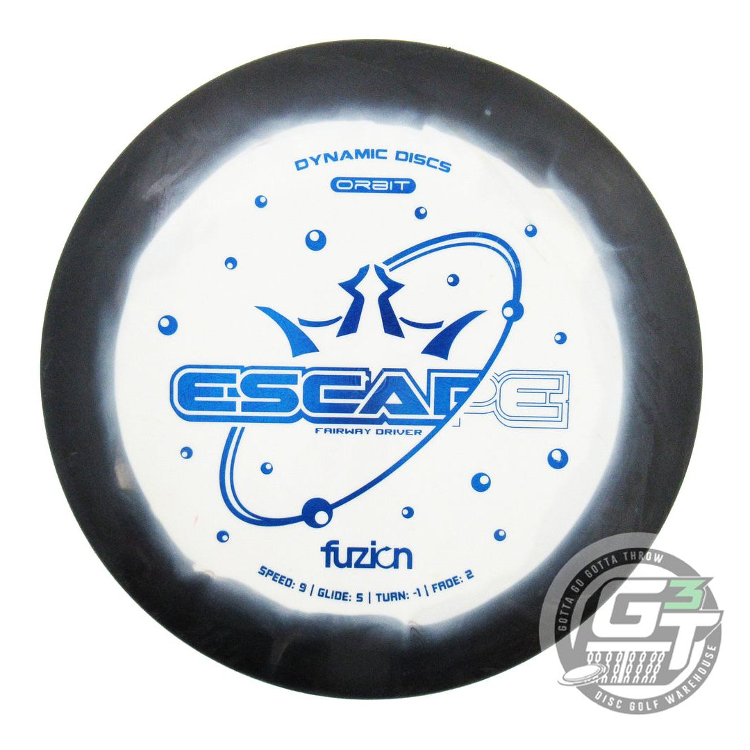 USED Dynamic Discs Fuzion Orbit Escape 171g Black-White Fairway Driver Golf Disc