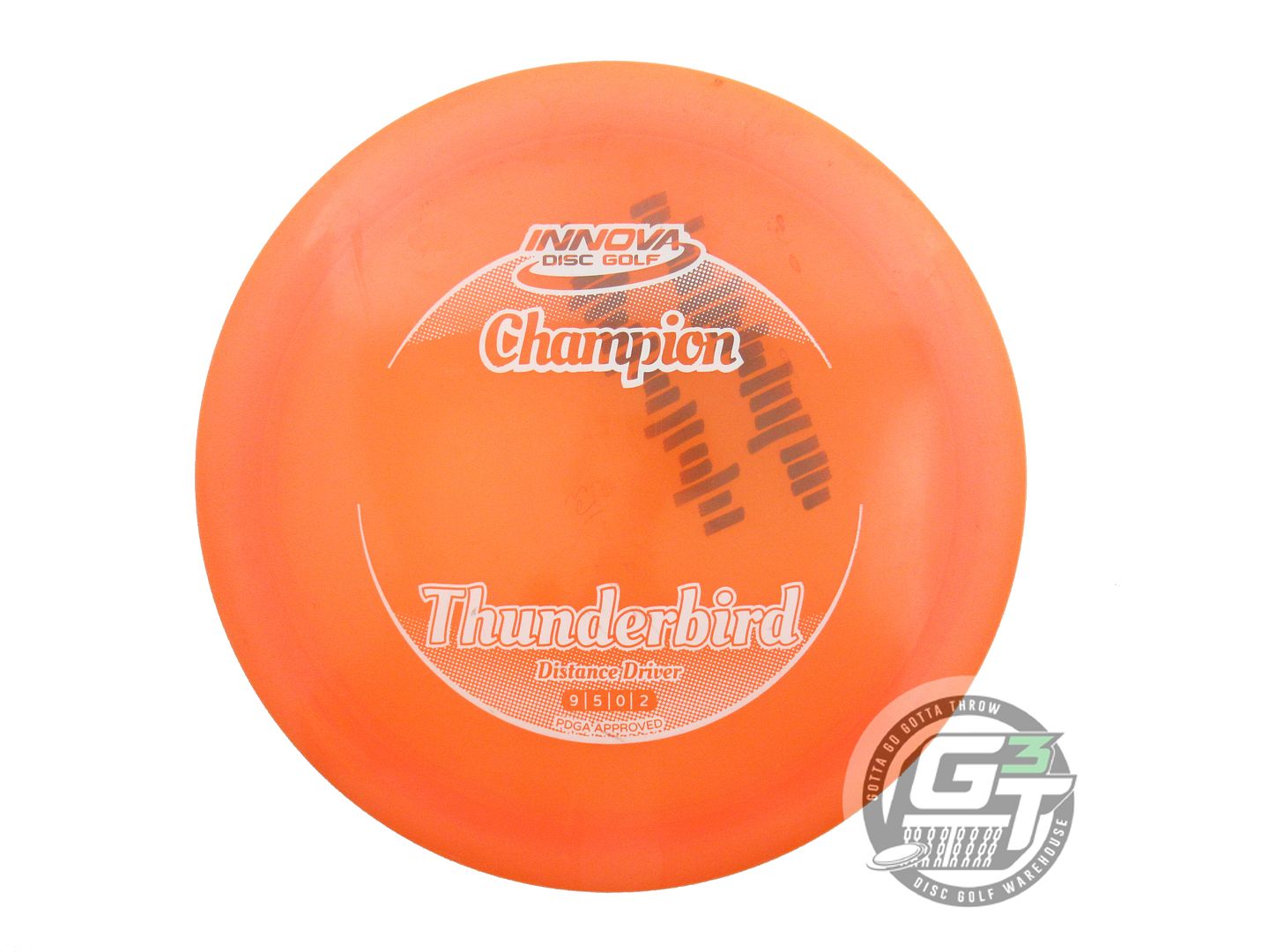 USED Innova Champion Thunderbird 163g Orange White Stamp Distance Driver Disc