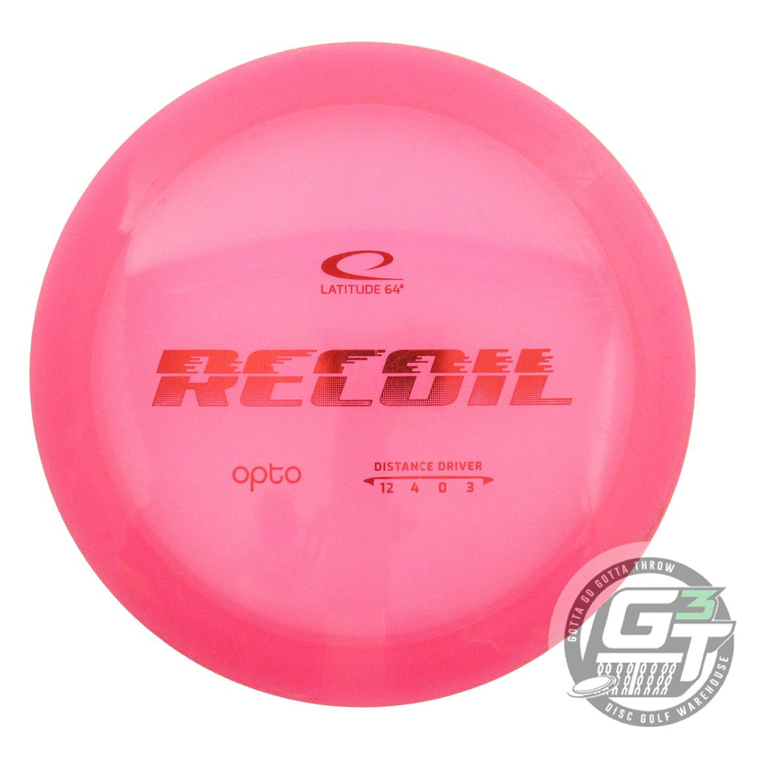 USED Latitude 64 Opto Recoil 176g Pink Red Foil Fairway Driver Golf Disc