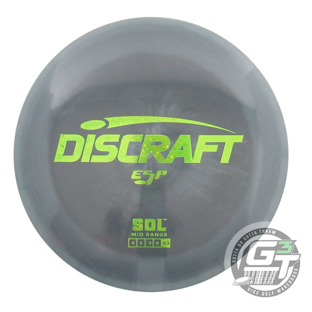 USED Discraft ESP Sol 171g Gray Lime Star Foil Midrange Golf Disc