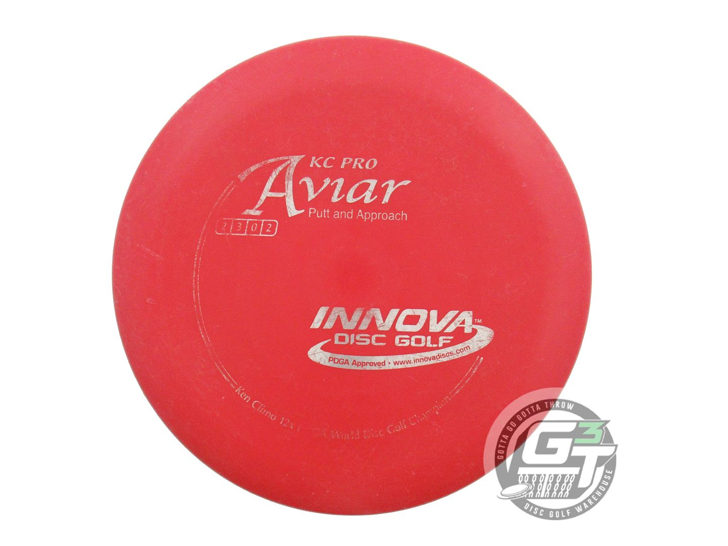 USED Innova KC Pro Aviar 168g Red Silver Foil Putter Golf Disc