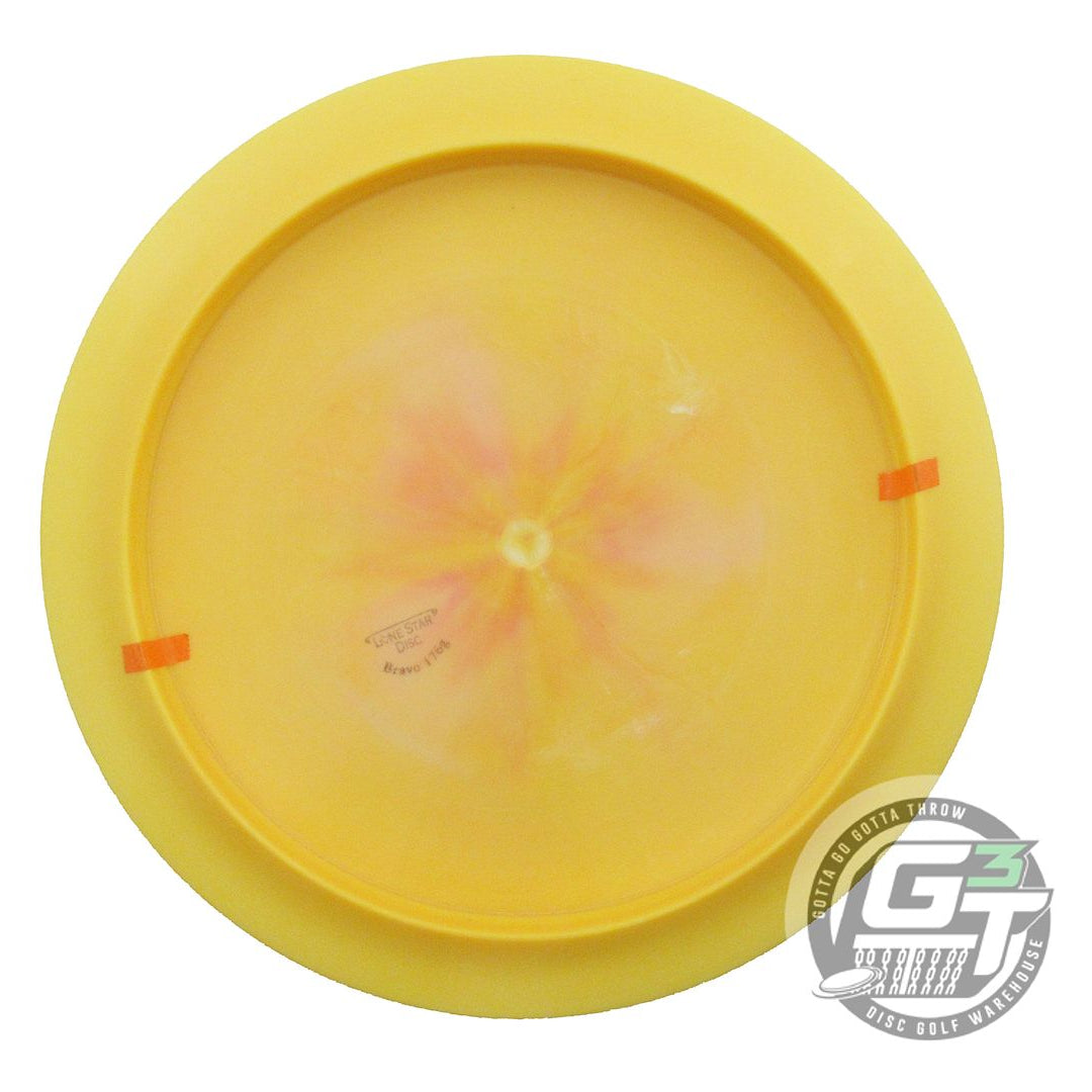 NOS Lone Star Bravo Crockett 176g Yellow Silver Foil Distance Driver Golf Disc