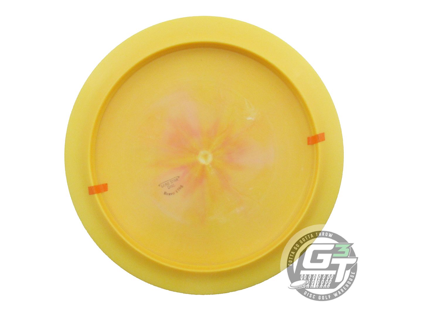 NOS Lone Star Bravo Crockett 176g Yellow Silver Foil Distance Driver Golf Disc
