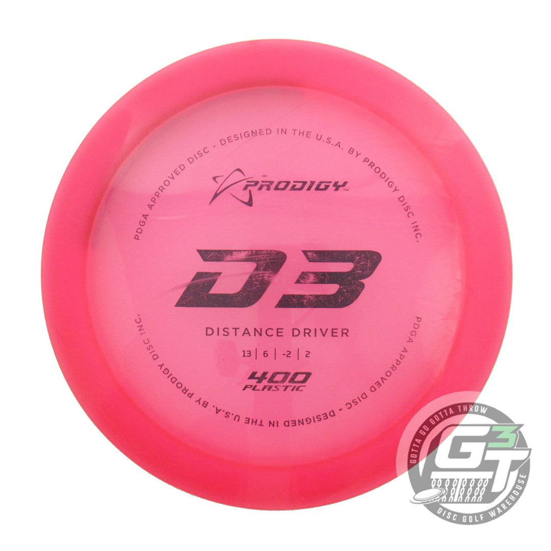 USED Prodigy Discs 400 D3 175g Pink Black Stamp Distance Driver Golf Disc