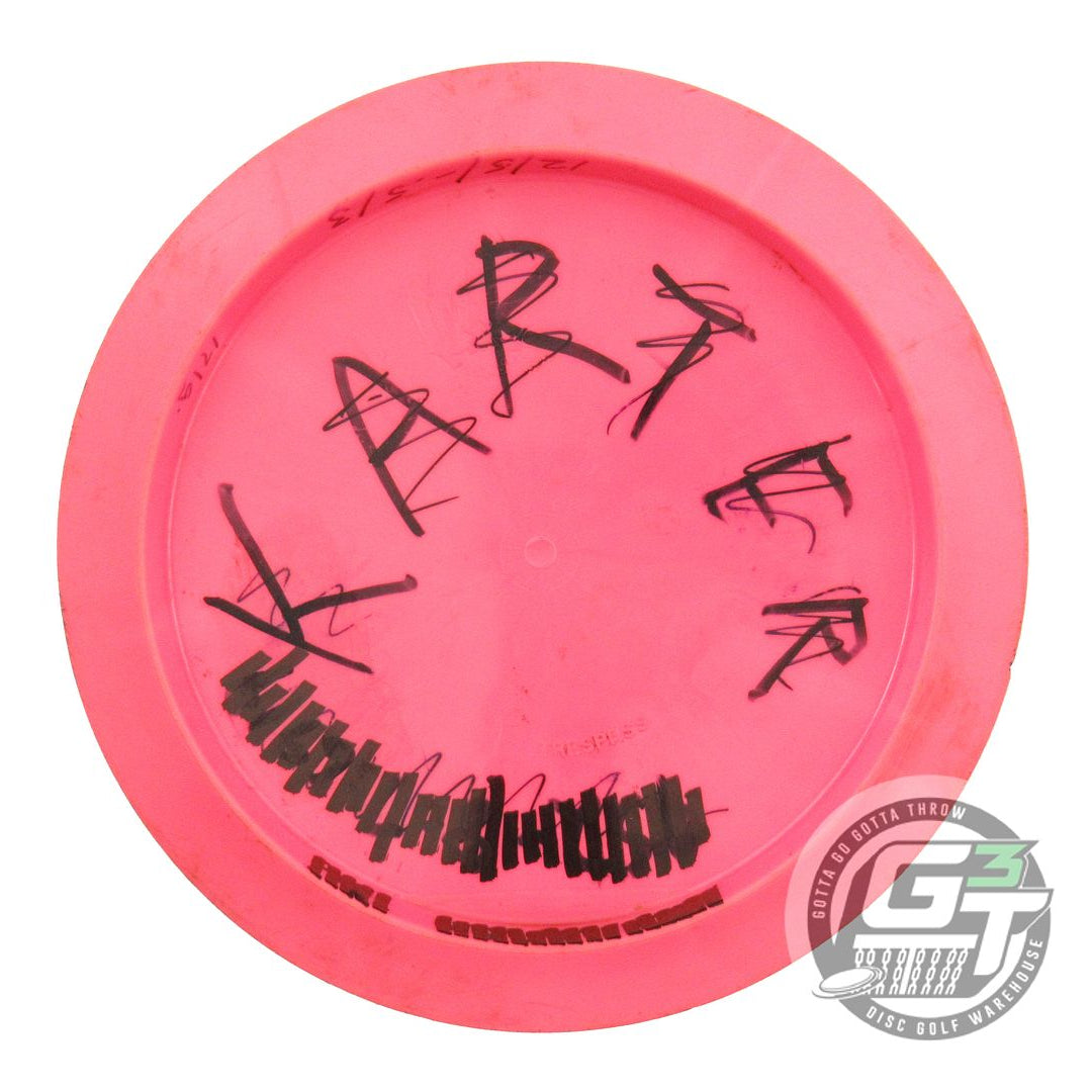 USED Dynamic Discs Fuzion Burst Trespass 171g Pink Green Foil Driver Golf Disc