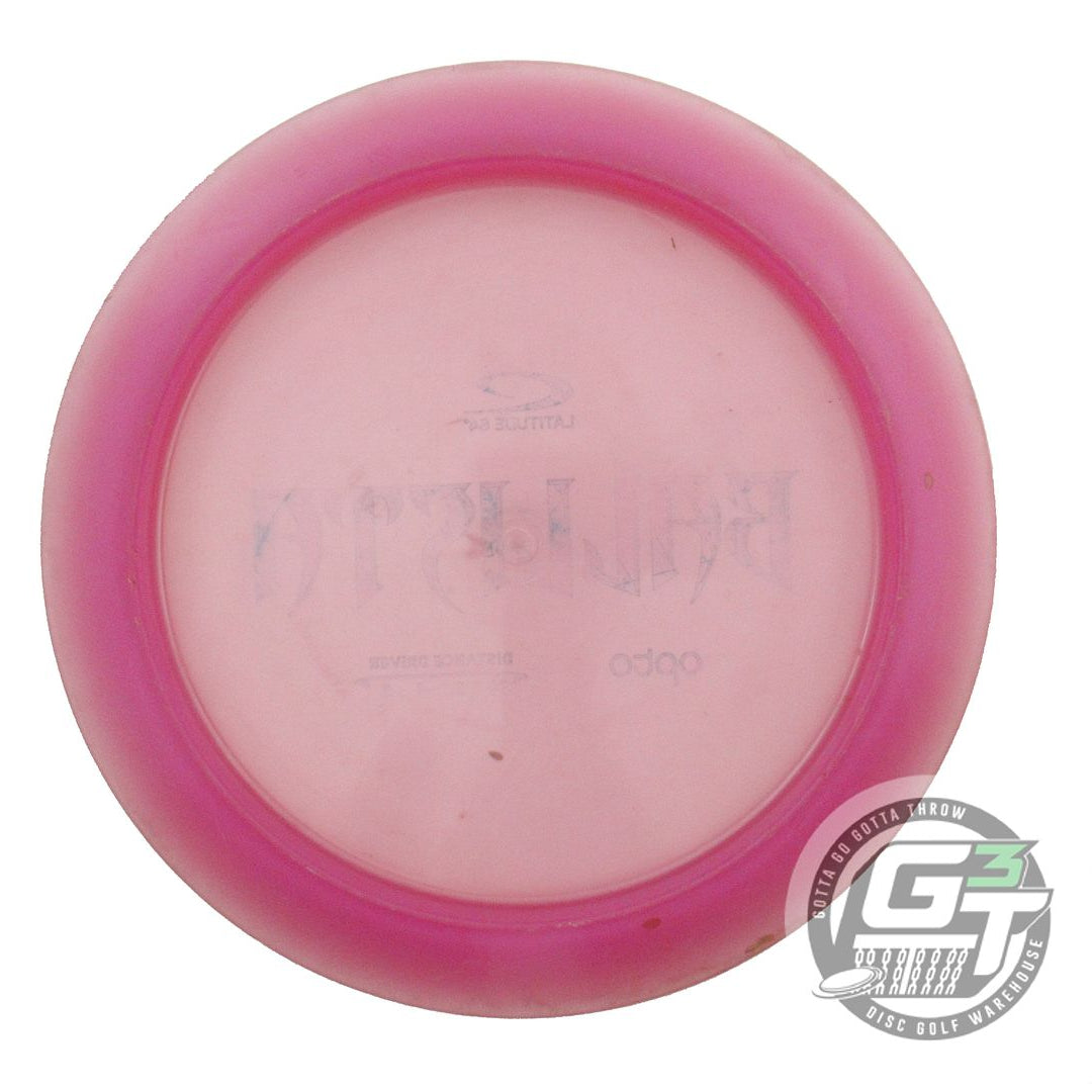 USED Latitude 64 Opto Ballista 171g Pink Wiped Stamp Distance Driver Golf Disc