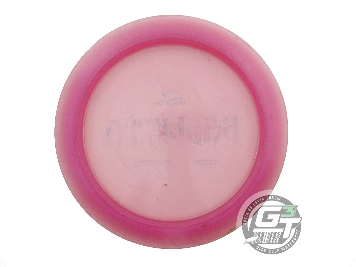 USED Latitude 64 Opto Ballista 171g Pink Wiped Stamp Distance Driver Golf Disc