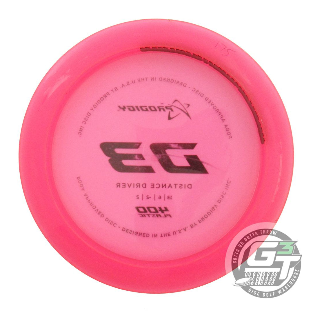 USED Prodigy Discs 400 D3 175g Pink Black Stamp Distance Driver Golf Disc