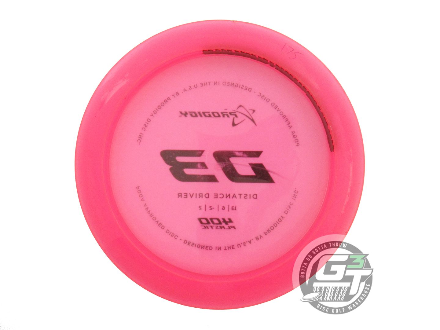 USED Prodigy Discs 400 D3 175g Pink Black Stamp Distance Driver Golf Disc