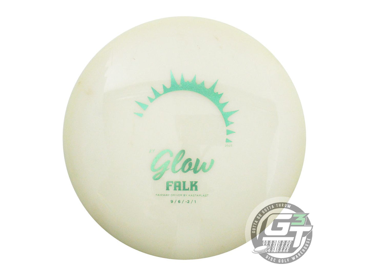 USED Kastaplast K1 Glow Falk 171g Green Glitter Foil Fairway Driver Golf Disc