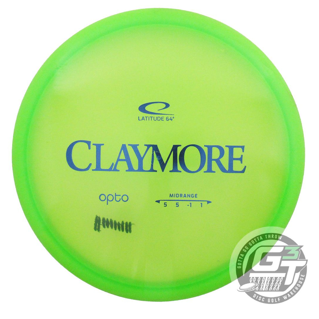 USED Latitude 64 Opto Claymore 178g Green Blue Foil Midrange Golf Disc