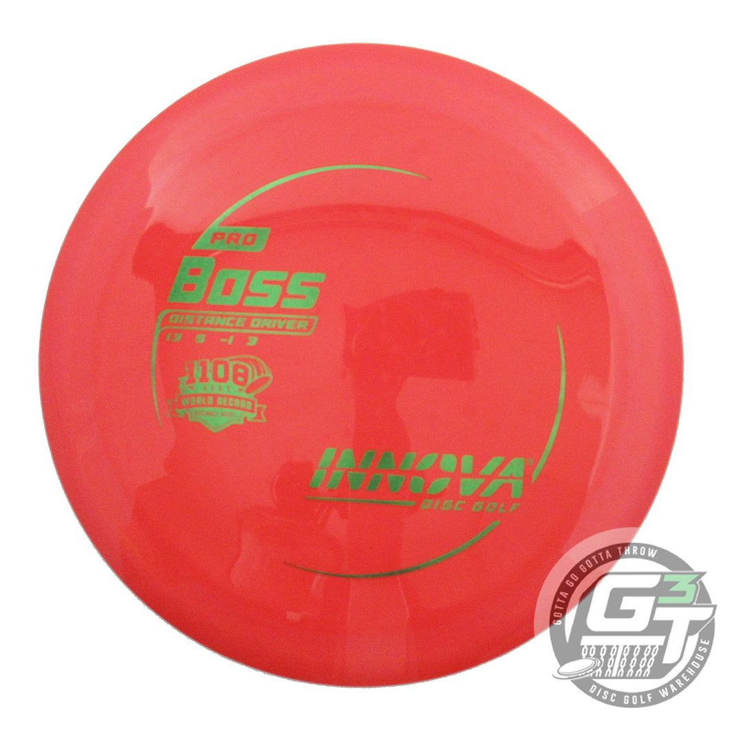 USED Innova Pro Boss 172g Red Green Foil Distance Driver Golf Disc