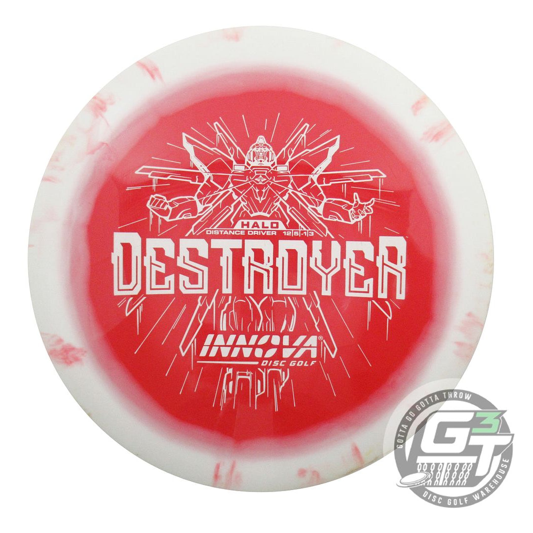 USED Innova Halo Star Destroyer 173g White-Red Distance Driver Golf Disc