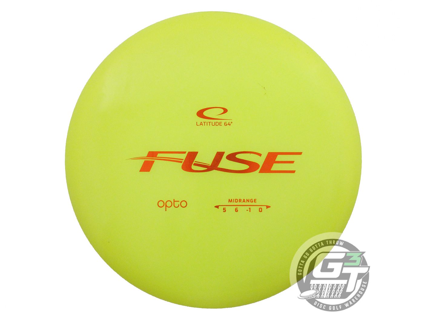 USED Latitude 64 Opto Fuse 181g Yellow Orange Foil Midrange Golf Disc