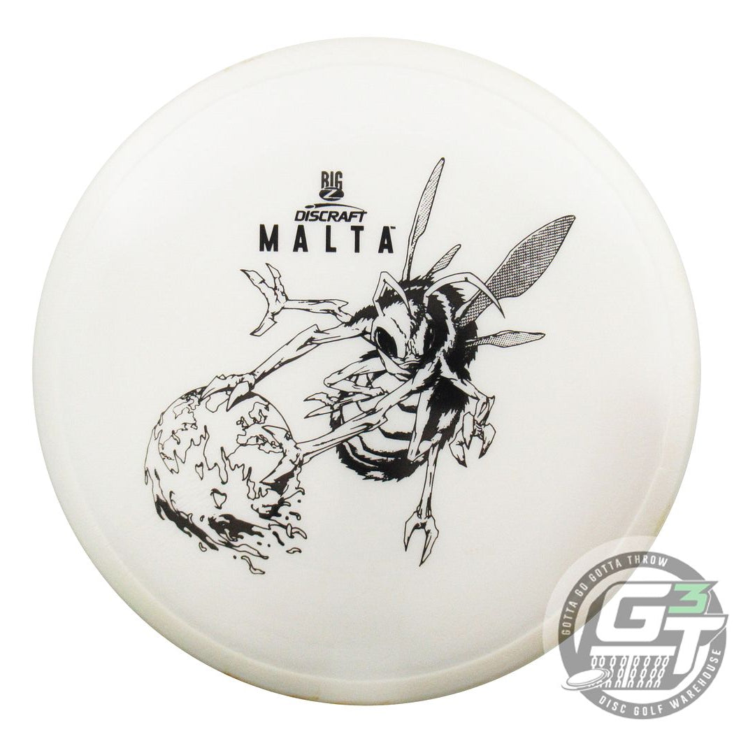 USED Discraft Big Z Malta 174g White Black Stamp Midrange Golf Disc